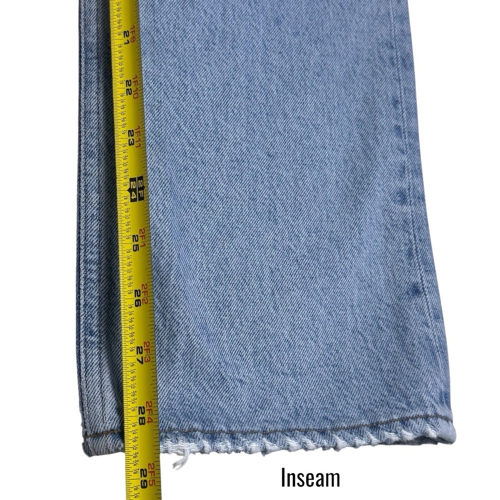 Agolde High Rise Vintage Straight Lightwash Capsule Comfort Luxury Everyday 28 - Picture 12 of 13